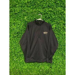 Vintage University of Pittsburgh Panthers Quarter Zip Fleece - Adult Mens Large